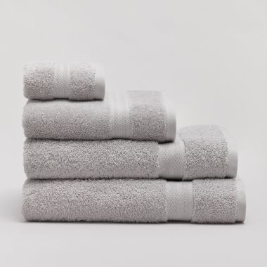 Serviette luxe en coton égyptien 600 gsm - silver