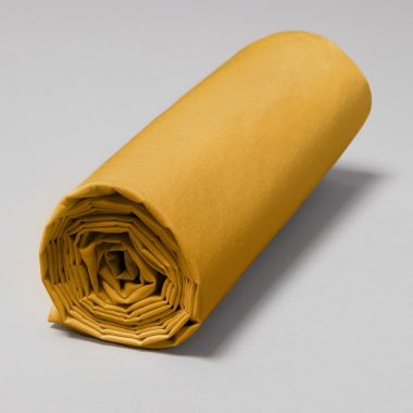 Drap housse en percale de coton 120 fils - curcuma