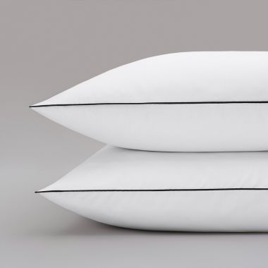 Taie d'oreiller en satin Tencel 120 fils - blanc
