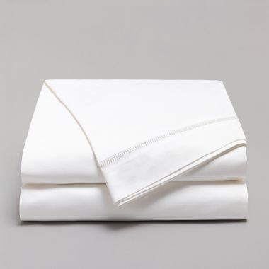Drap plat en satin de coton égyptien 240 fils finition jour échelle