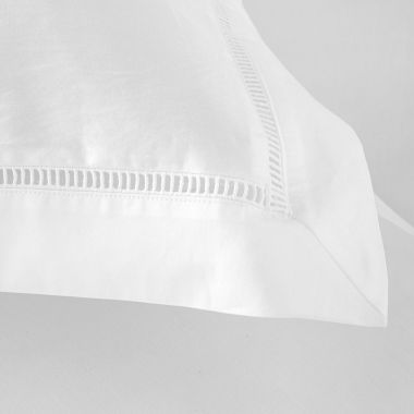 Drap plat en satin de coton égyptien 240 fils finition jour échelle