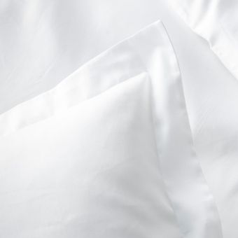 Housse de couette en satin de coton bio 120 fils