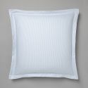 Taie d'oreiller en percale de coton tissé teint oxford bleu