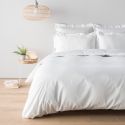 Drap housse en satin de coton peigné 120 fils 