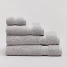 Serviette luxe en coton égyptien 600 gsm - silver