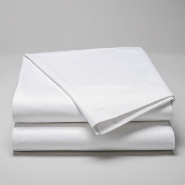 Flat sheet in 120 fils / 300 tc  organic satin cotton