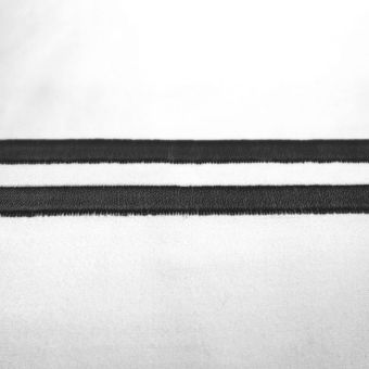 Drap plat coton égyptien 320 fils - noir