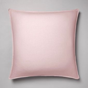 Pillow case in pure French washed linen - powder pink