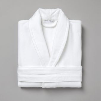 330 gsm cotton piqué bathrobe