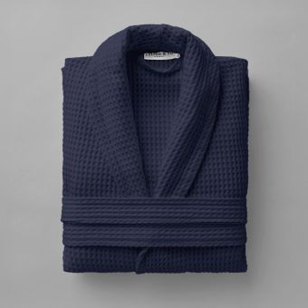 Cotton honeycomb bathrobe 330 gsm - beige