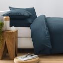 Duvet cover in pure French washed linen - blue