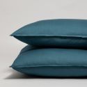 Pillow case 120 fils / 300 tc cotton percale - blue