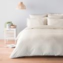 Bed linen set in oxford dyed woven cotton percale