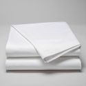 Flat sheet in 240 fils / 600 tc Egyptian satin cotton - white