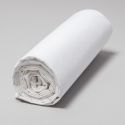 Fitted sheet in washed cotton percale 120 thread count