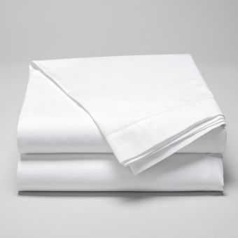 Drap Plat en satin de coton égyptien 120 fils finition jour échelle