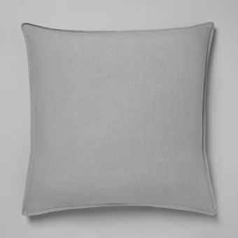 Taie d’oreiller en pur lin lavé français - gris