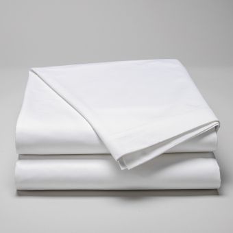 Drap Plat en satin de coton bio 120 fils