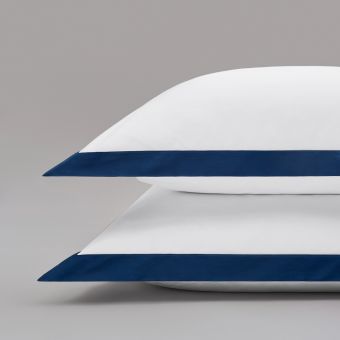 Taie d’oreiller en satin de coton égyptien 240 fils - blanc