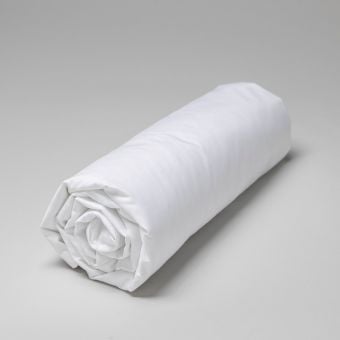 Drap housse en percale de coton 160 fils