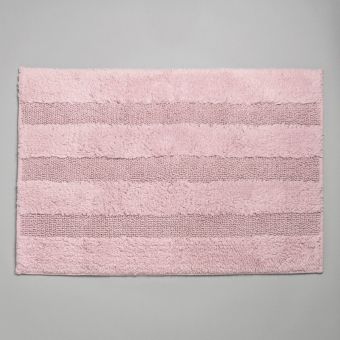 Tapis de bain en coton peigné 1700 gsm - rose poudrée