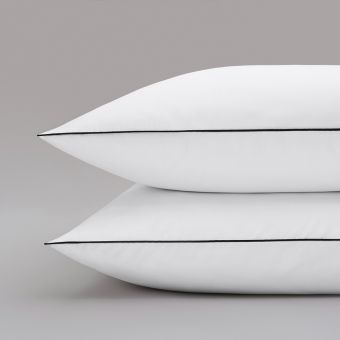 Taie d'oreiller en satin Tencel 120 fils - blanc