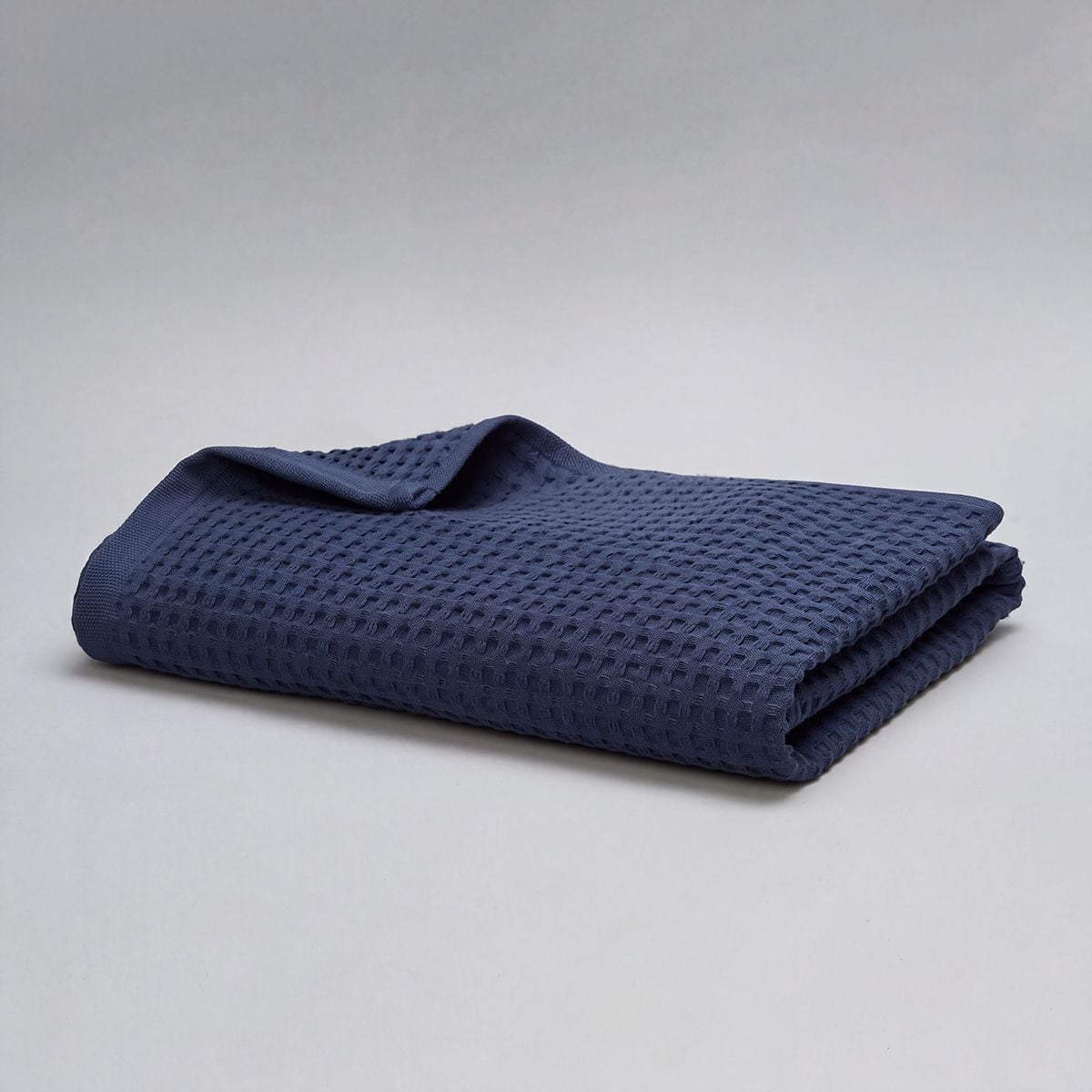 Serviette en coton nid d'abeille 330 gsm - bleu marine