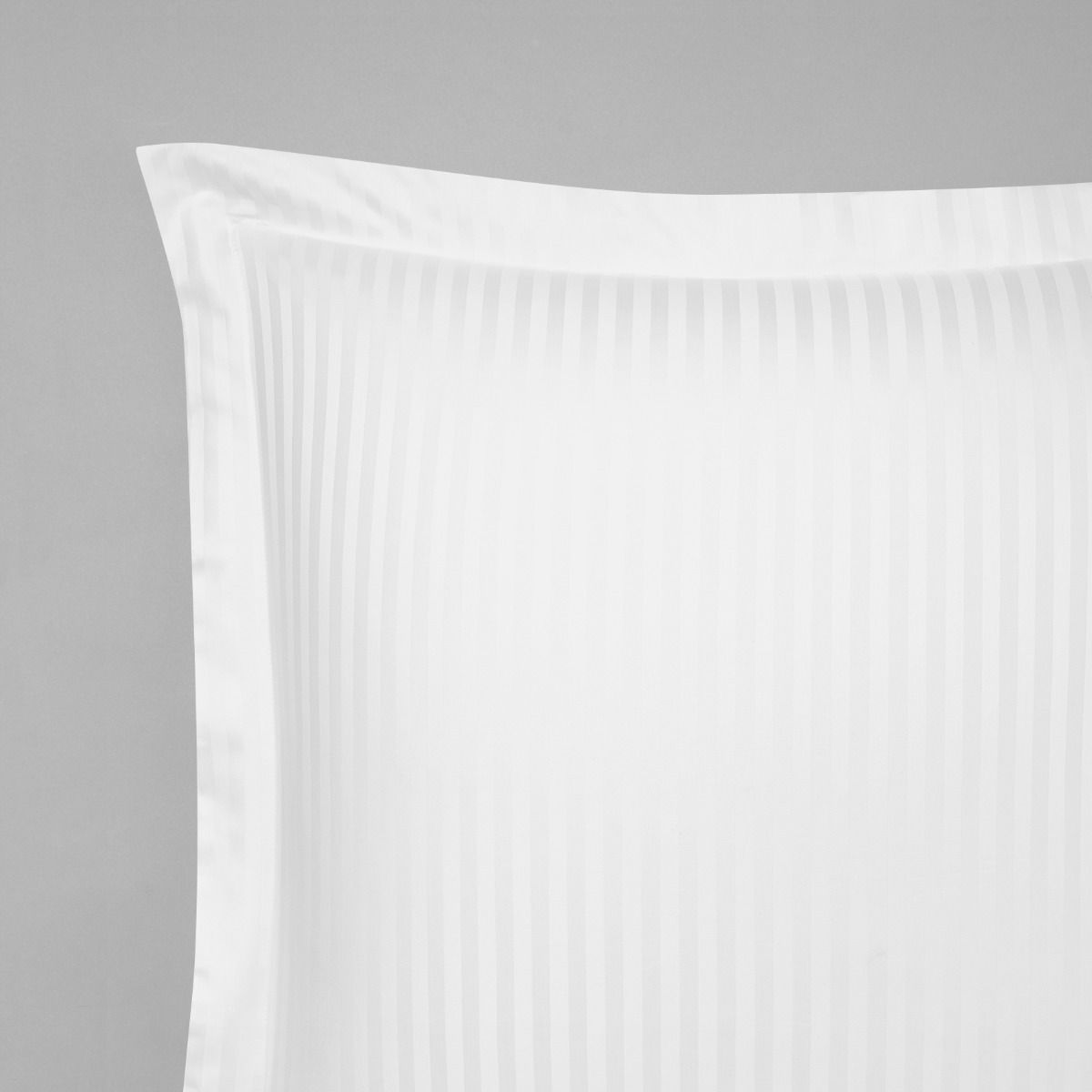 Taie d'oreiller en satin de coton égyptien 240 fils à bandes
