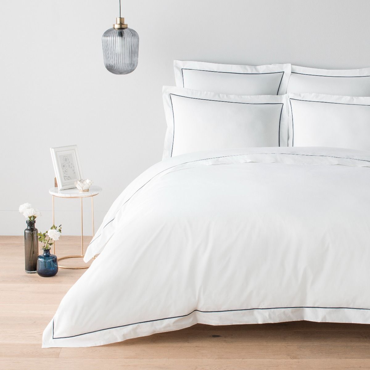 Drap housse en percale de coton 160 fils