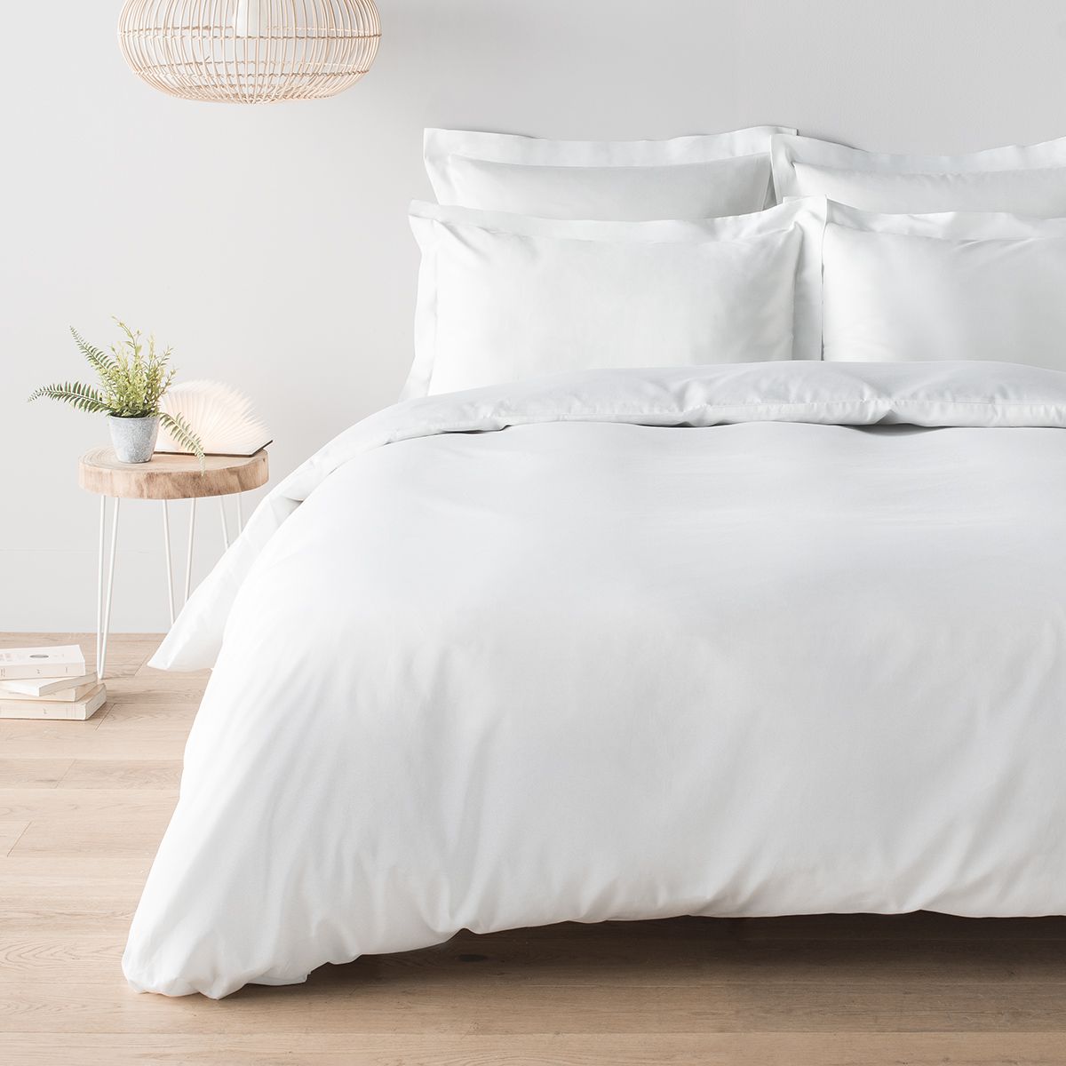 Parure de lit en satin de coton peigné 120 fils