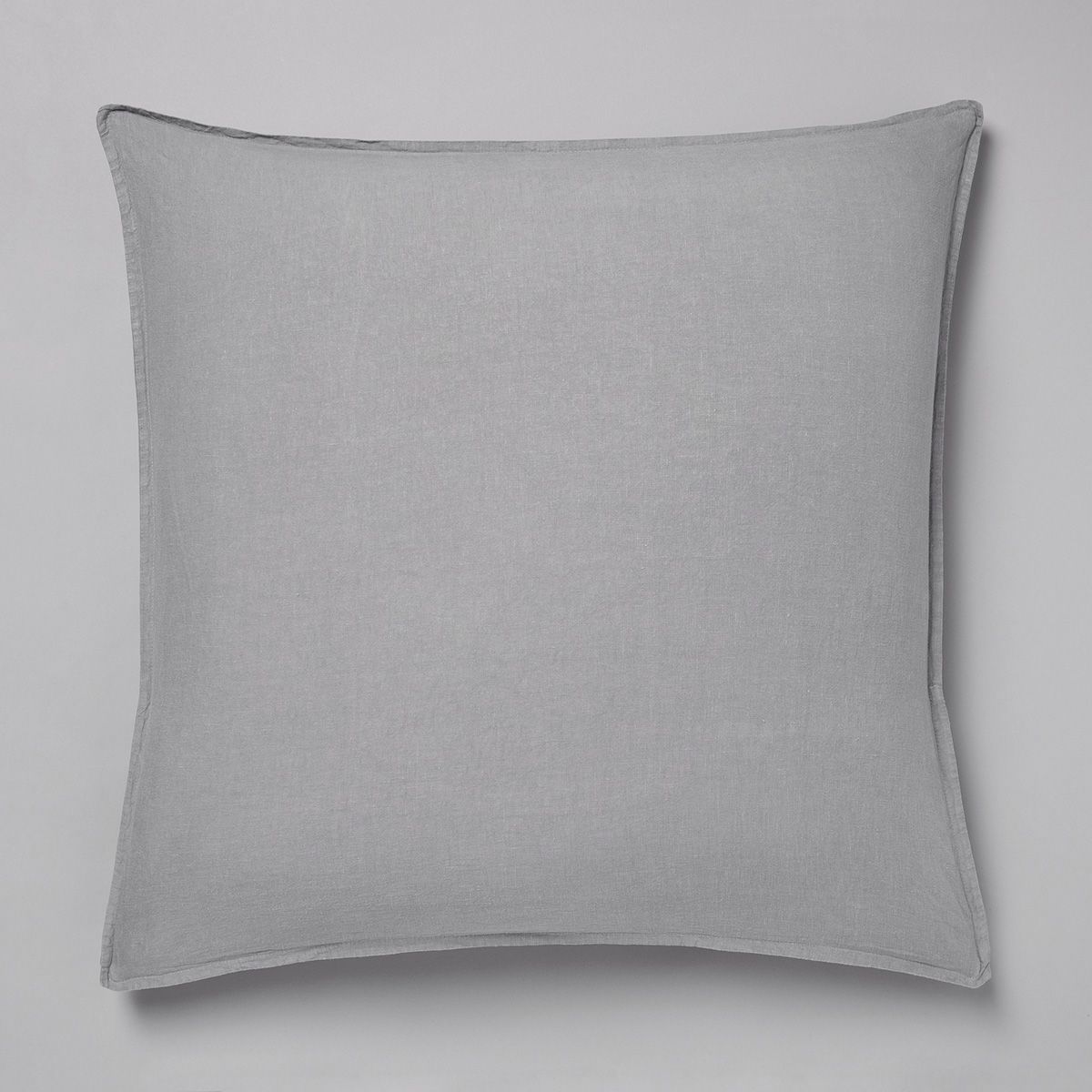 Taie d’oreiller en pur lin lavé français - gris