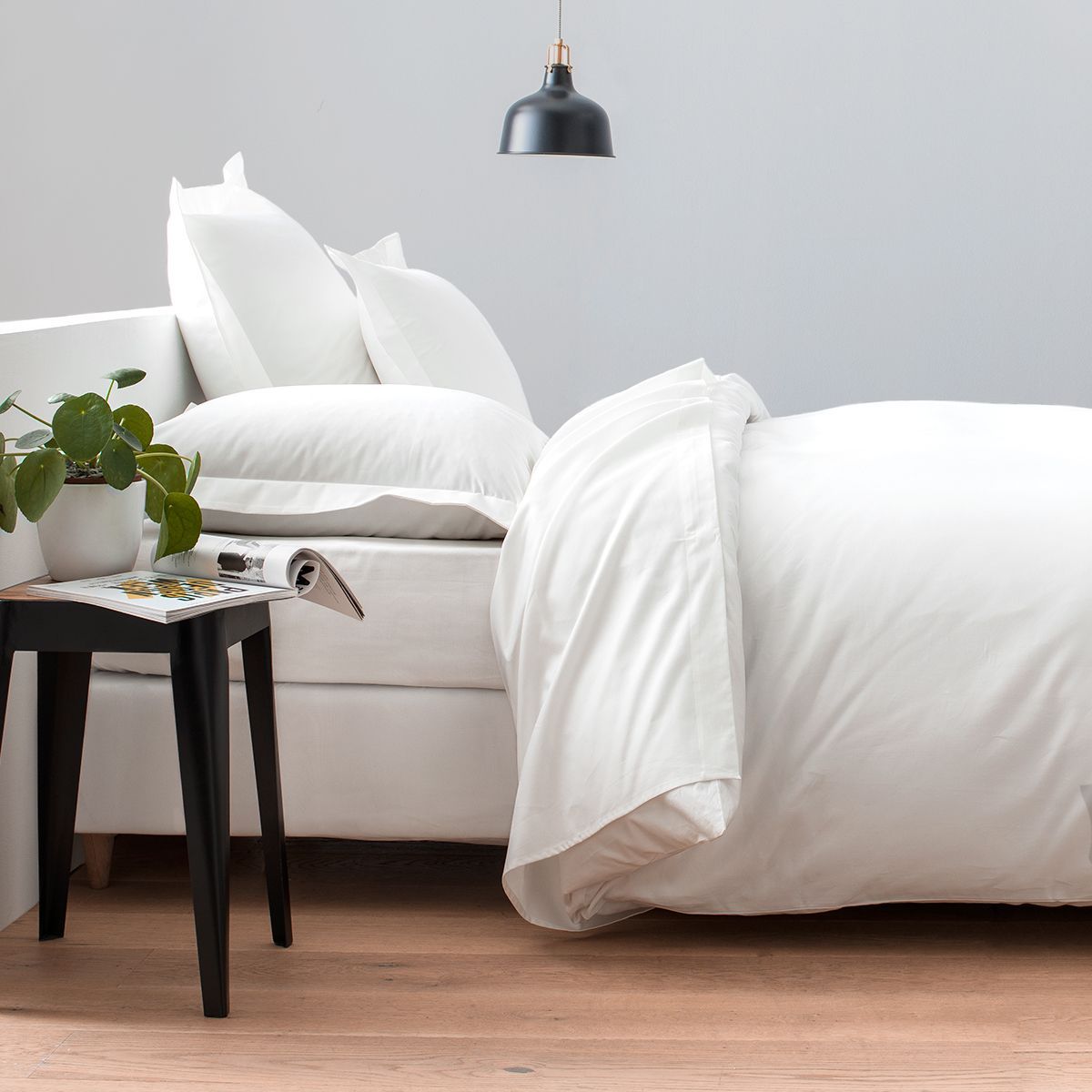 Parure de lit en satin de coton égyptien 240 fils