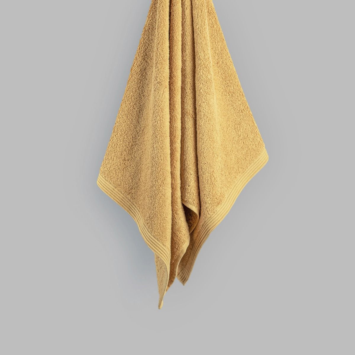 Serviette en coton peigné 580 gsm - moutarde