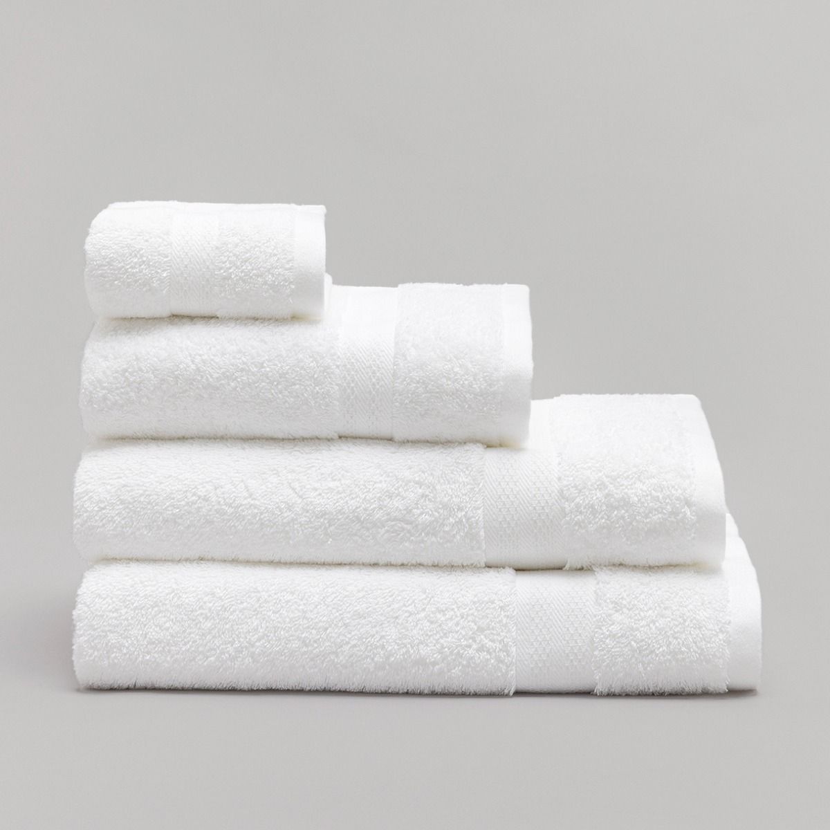 Serviette luxe en coton égyptien 600 gsm - blanche