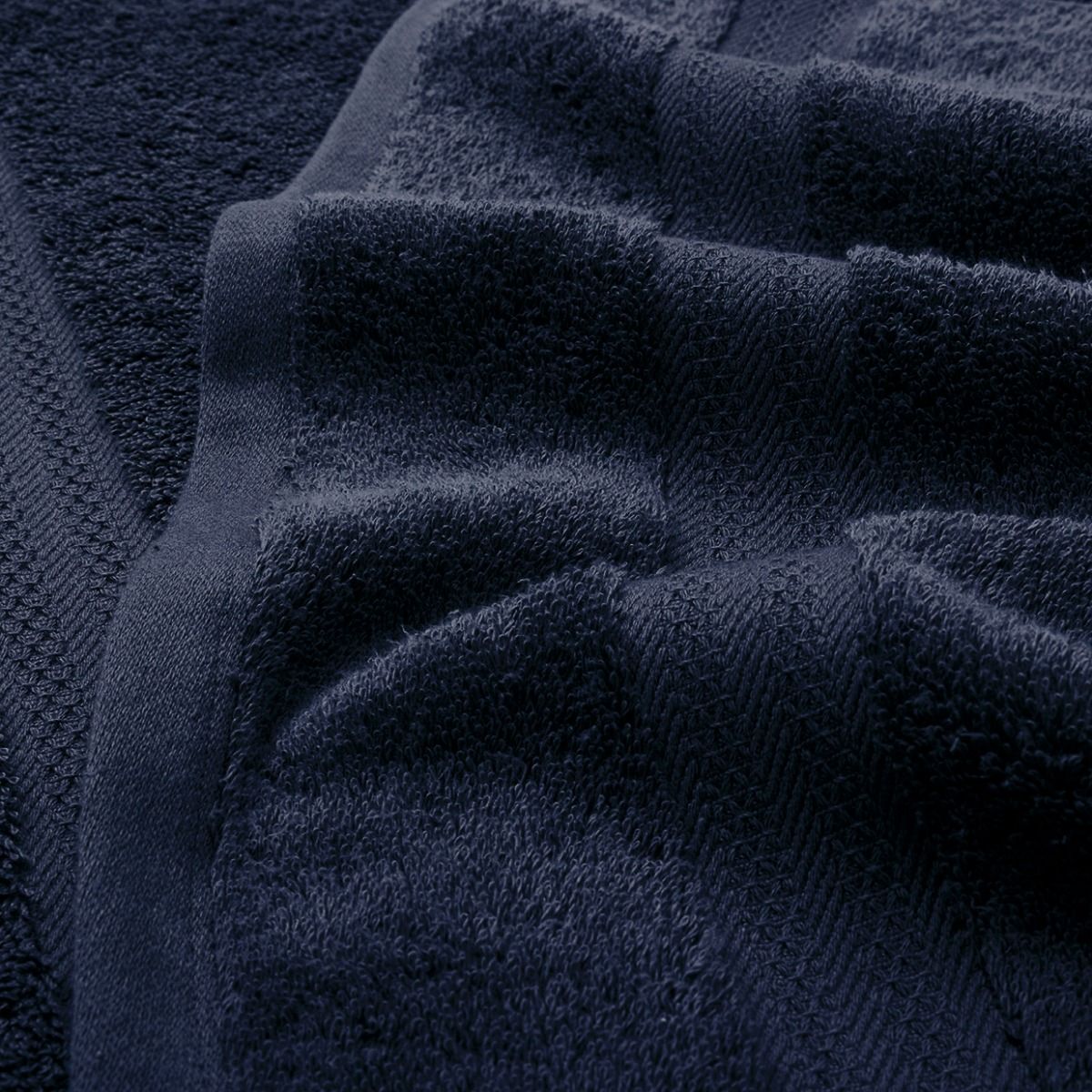 Serviette luxe en coton égyptien 600 gsm - bleu marine