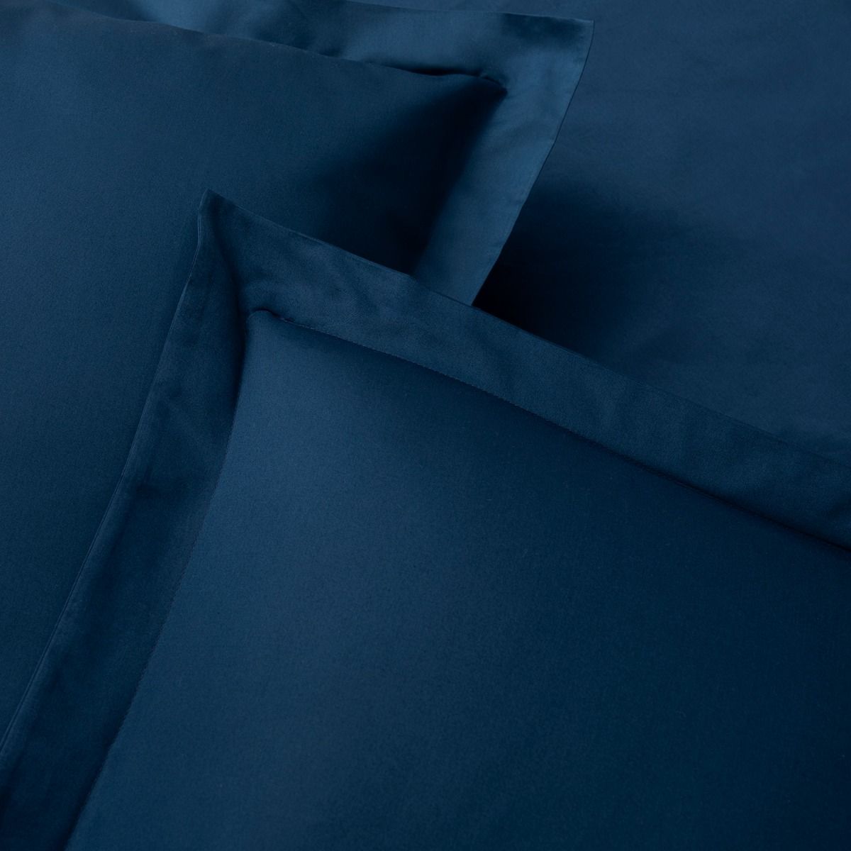 Parure de lit en satin de coton égyptien 240 fils - bleu