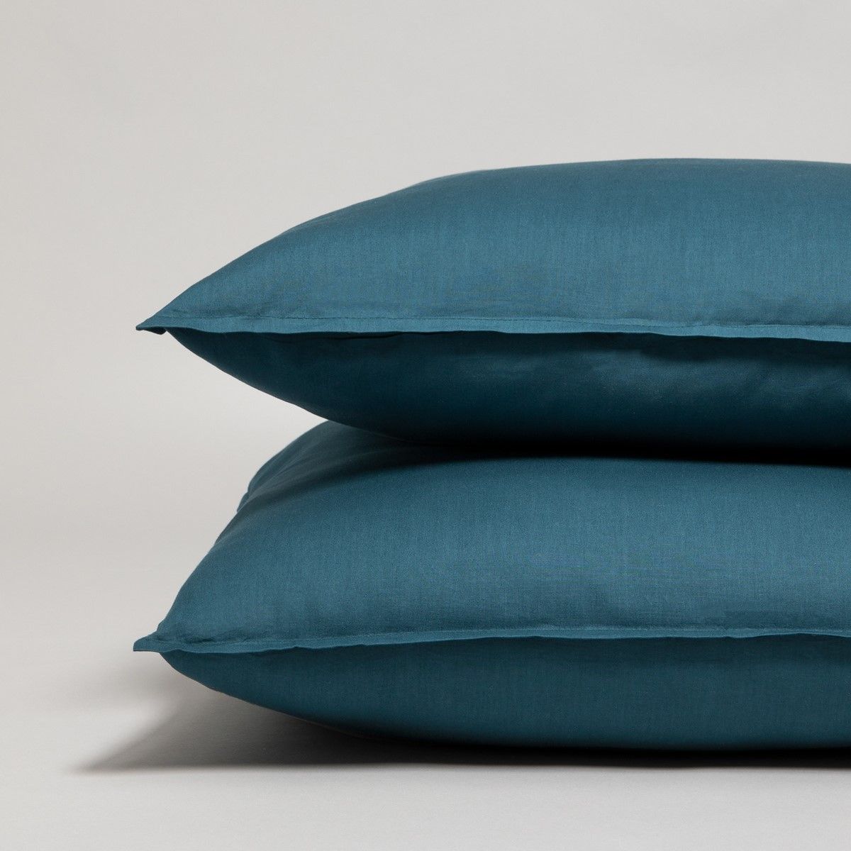 Parure de lit en percale de coton 120 fils - bleu
