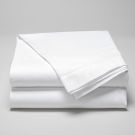 Flat sheet in 120 fils / 300 tc Egyptian satin cotton with a ladder stitch
