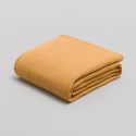 Plaid en quadruple gaze de coton 400 gsm - caramel