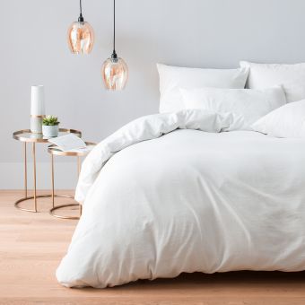Cotton and cashmere duvet cover