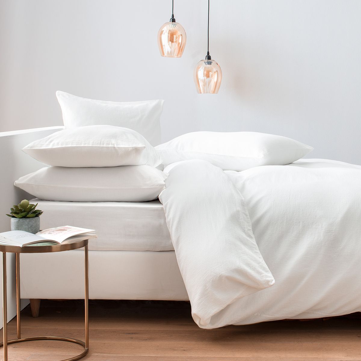 Cotton and cashmere bed linen set