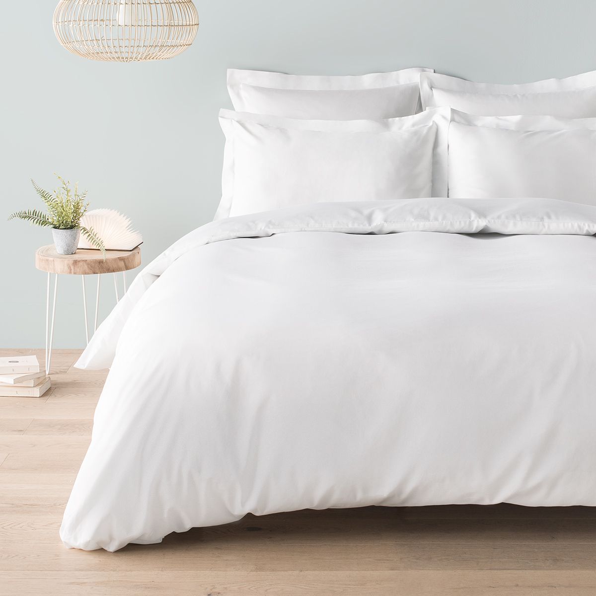 Duvet cover in combed satin 120 thread count Marseille collection