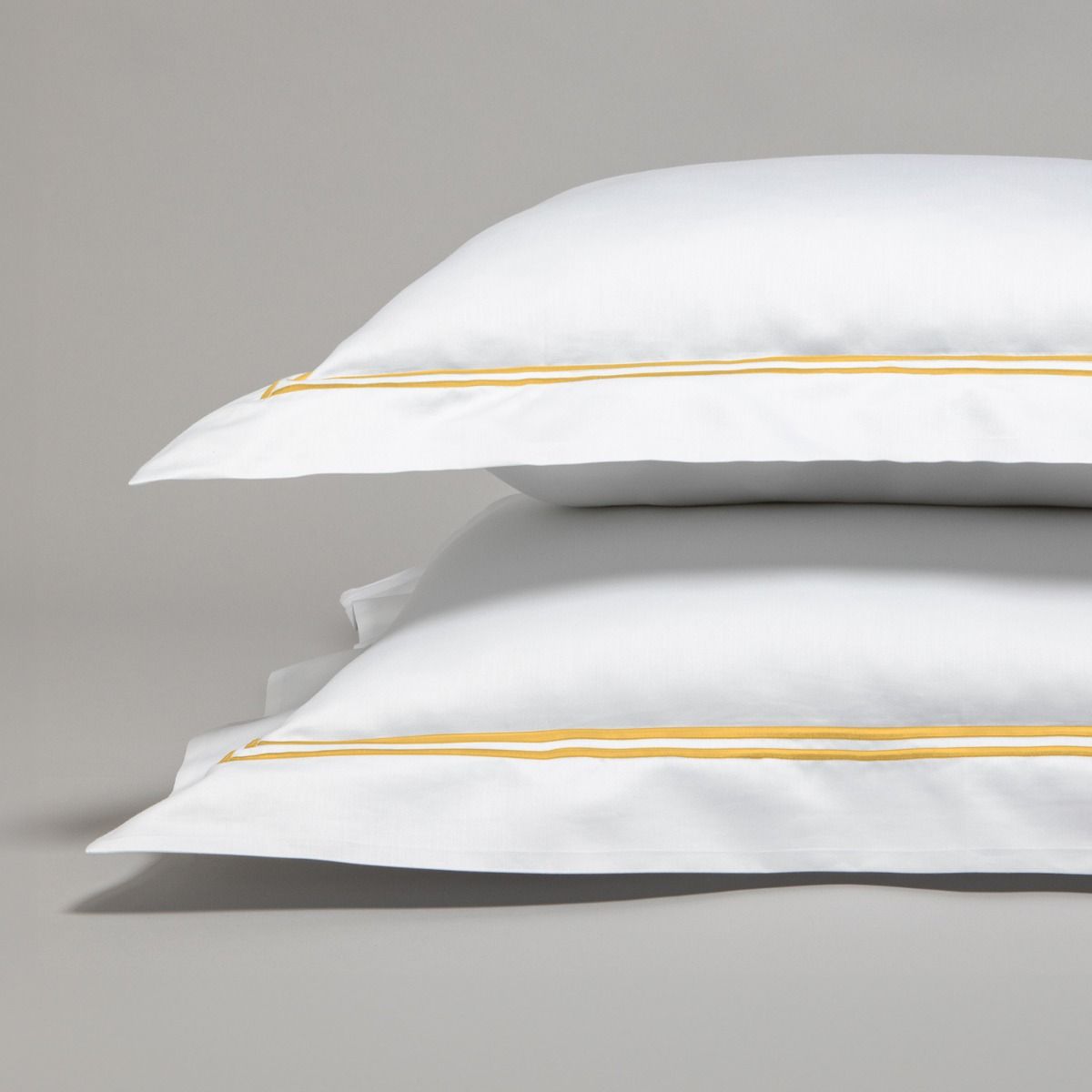 Parure de lit en satin de coton égyptien 320 fils double bourdon or