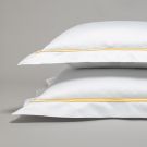 Pillow case 320 fils / 800 tc Egyptian satin cotton double gold row cord